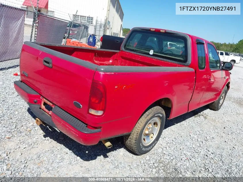 2000 Ford F-150 Work Series/Xl/Xlt VIN: 1FTZX1720YNB27491 Lot: 40569471