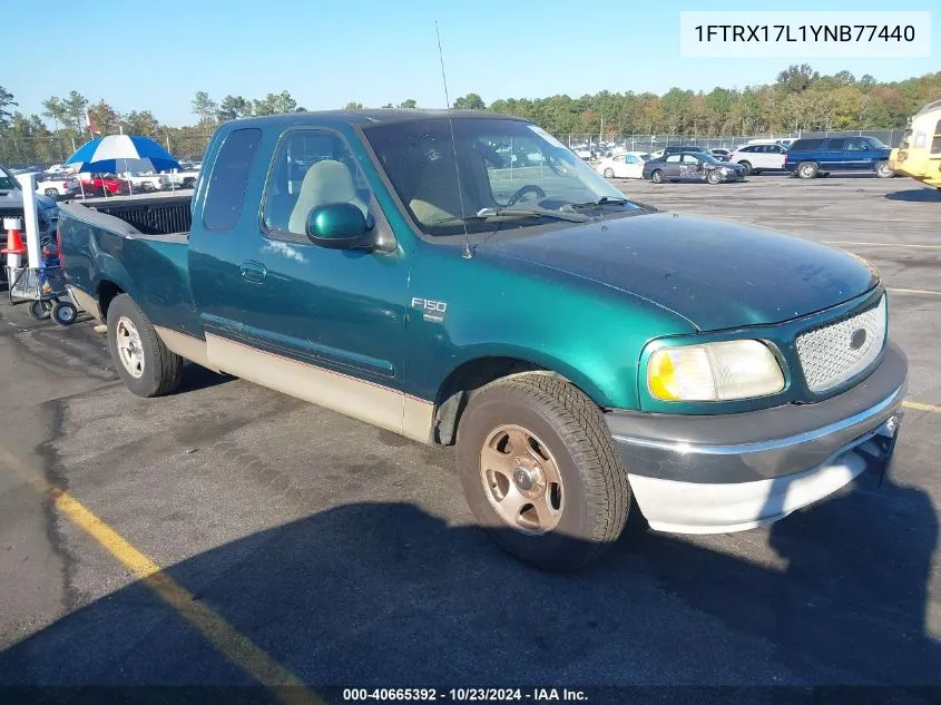 2000 Ford F-150 Lariat/Work Series/Xl/Xlt VIN: 1FTRX17L1YNB77440 Lot: 40665392