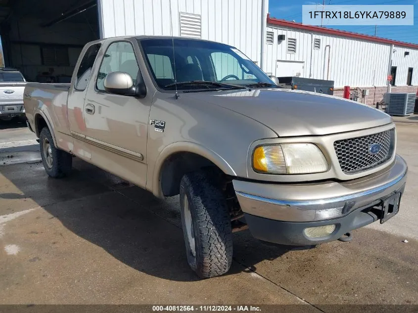 1FTRX18L6YKA79889 2000 Ford F-150 Lariat/Work Series/Xl/Xlt