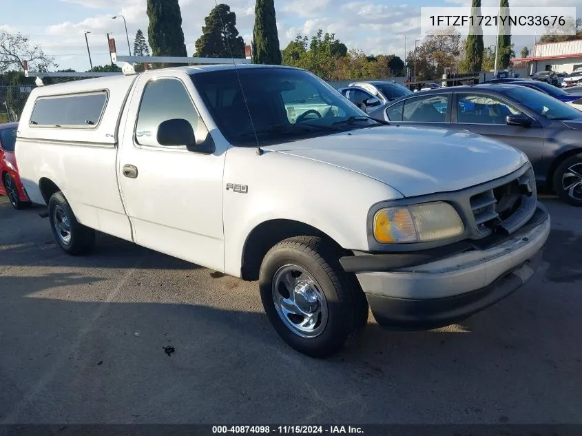 2000 Ford F-150 Work Series/Xl/Xlt VIN: 1FTZF1721YNC33676 Lot: 40874098