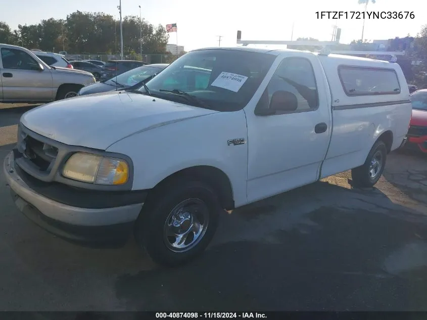 2000 Ford F-150 Work Series/Xl/Xlt VIN: 1FTZF1721YNC33676 Lot: 40874098