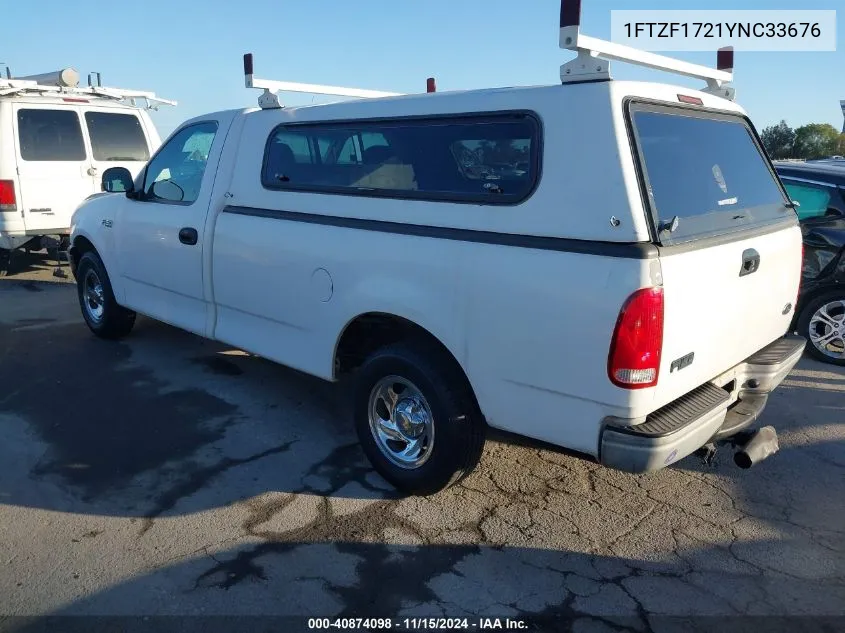 2000 Ford F-150 Work Series/Xl/Xlt VIN: 1FTZF1721YNC33676 Lot: 40874098