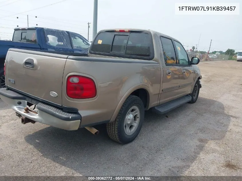 2001 Ford F-150 Harley-Davidson Edition/King Ranch Edition/Lariat/Xlt VIN: 1FTRW07L91KB39457 Lot: 39362772