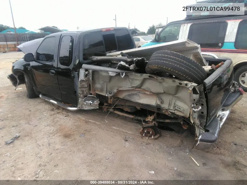 2001 Ford F-150 Lariat/Xl/Xlt VIN: 2FTRX07L01CA99478 Lot: 40292407