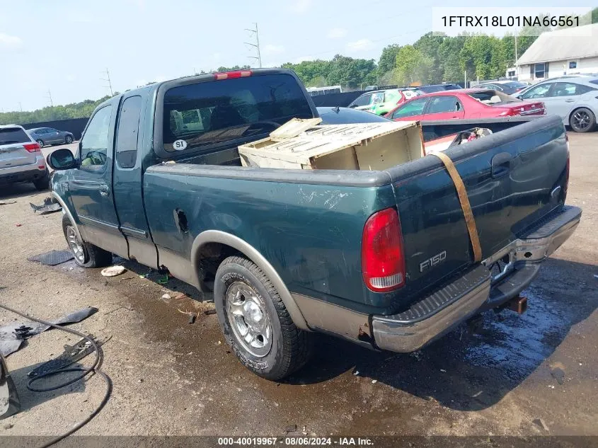 2001 Ford F-150 Lariat/Xl/Xlt VIN: 1FTRX18L01NA66561 Lot: 40019967