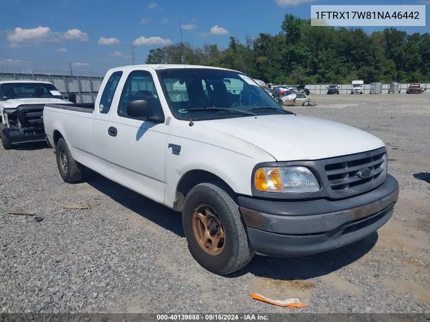 2001 Ford F-150 Lariat/Xl/Xlt VIN: 1FTRX17W81NA46442 Lot: 40139888