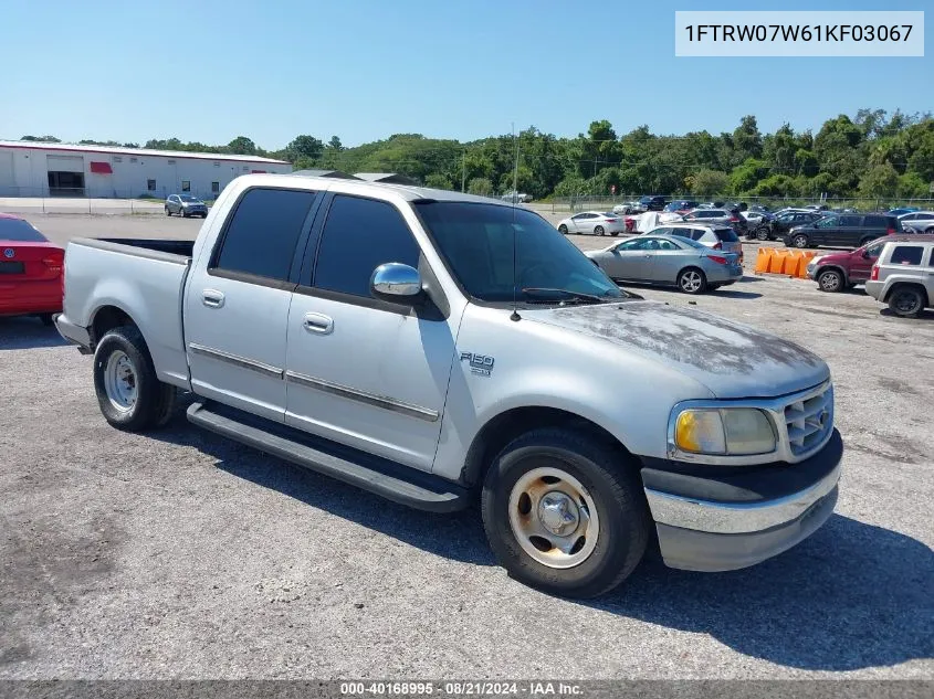 2001 Ford F-150 Harley-Davidson Edition/King Ranch Edition/Lariat/Xlt VIN: 1FTRW07W61KF03067 Lot: 40168995