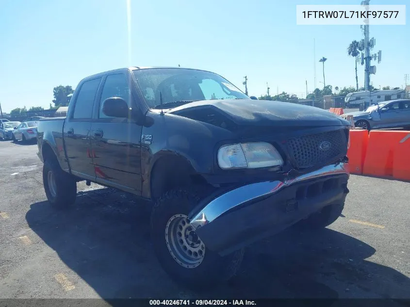 2001 Ford F-150 Harley-Davidson Edition/King Ranch Edition/Lariat/Xlt VIN: 1FTRW07L71KF97577 Lot: 40246741