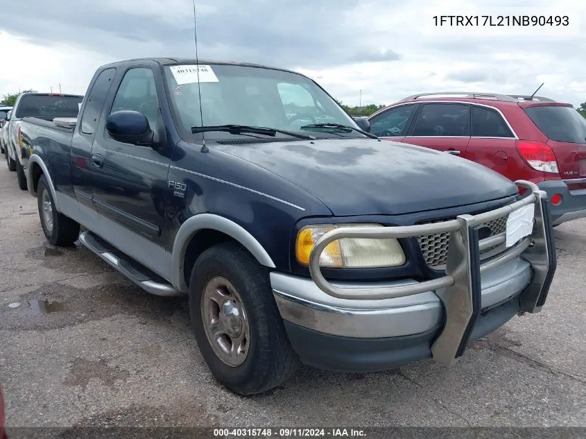 2001 Ford F-150 Lariat/Xl/Xlt VIN: 1FTRX17L21NB90493 Lot: 40315748