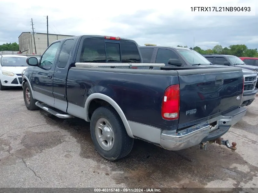 1FTRX17L21NB90493 2001 Ford F-150 Lariat/Xl/Xlt