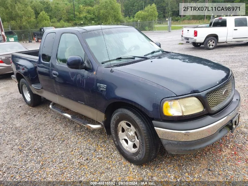 2001 Ford F-150 Lariat/Xl/Xlt VIN: 2FTRX07L11CA98971 Lot: 40318592