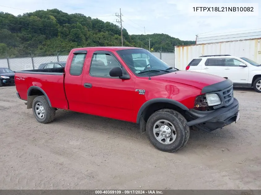 2001 Ford F-150 Lariat/Xl/Xlt VIN: 1FTPX18L21NB10082 Lot: 40359109