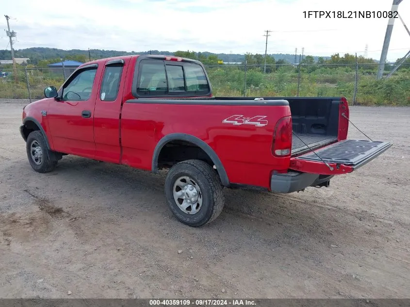 2001 Ford F-150 Lariat/Xl/Xlt VIN: 1FTPX18L21NB10082 Lot: 40359109