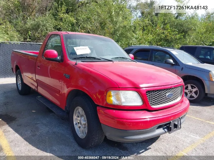 2001 Ford F-150 Xl/Xlt VIN: 1FTZF17261KA48143 Lot: 40366047