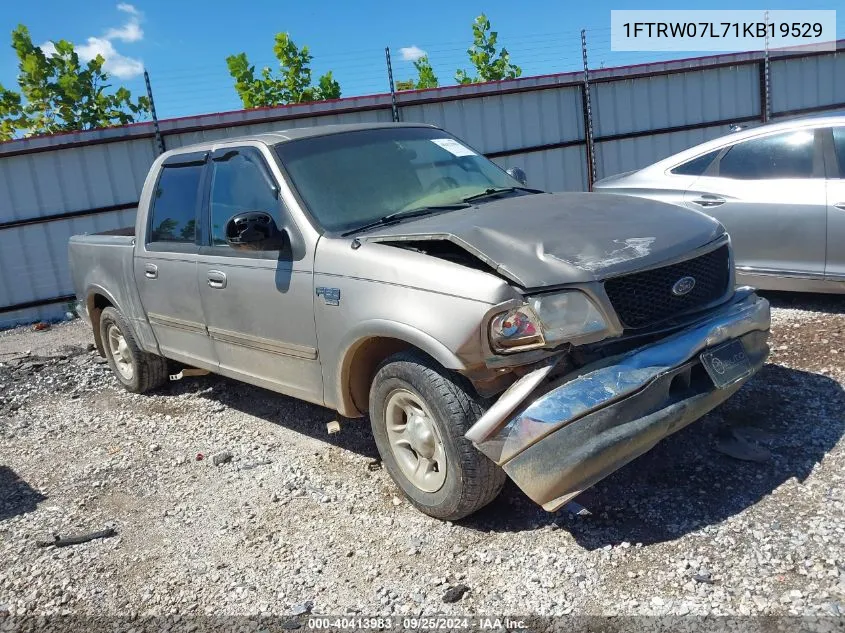 2001 Ford F-150 Harley-Davidson Edition/King Ranch Edition/Lariat/Xlt VIN: 1FTRW07L71KB19529 Lot: 40413983