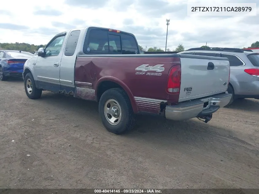 2001 Ford F-150 Xl/Xlt VIN: 2FTZX17211CA28979 Lot: 40414145