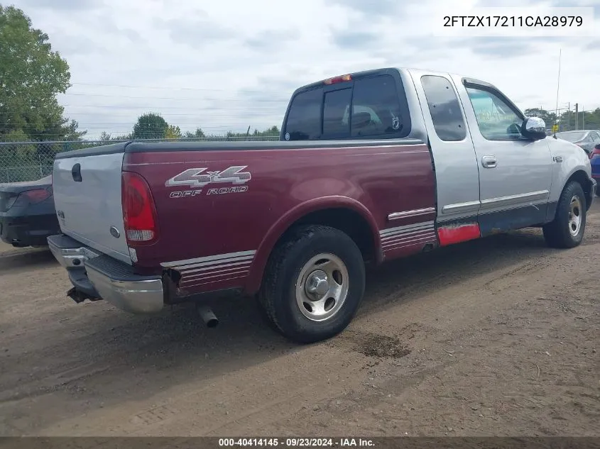 2001 Ford F-150 Xl/Xlt VIN: 2FTZX17211CA28979 Lot: 40414145