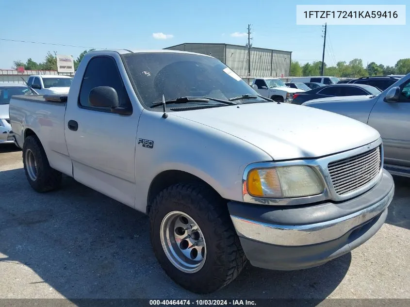 2001 Ford F-150 Xl/Xlt VIN: 1FTZF17241KA59416 Lot: 40464474