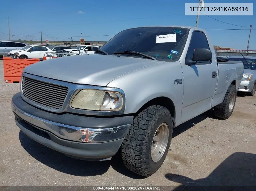 2001 Ford F-150 Xl/Xlt VIN: 1FTZF17241KA59416 Lot: 40464474