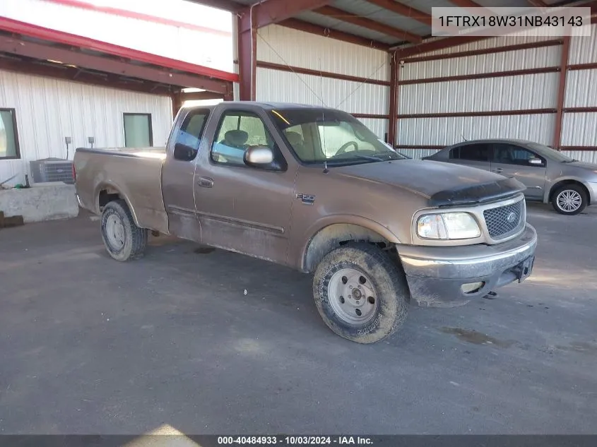 2001 Ford F-150 Lariat/Xl/Xlt VIN: 1FTRX18W31NB43143 Lot: 40484933