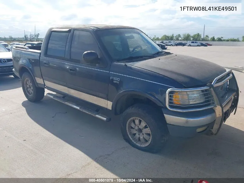 2001 Ford F-150 King Ranch Edition/Lariat/Xlt VIN: 1FTRW08L41KE49501 Lot: 40501075