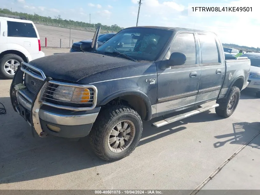 2001 Ford F-150 King Ranch Edition/Lariat/Xlt VIN: 1FTRW08L41KE49501 Lot: 40501075