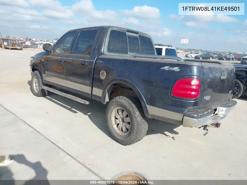 2001 Ford F-150 King Ranch Edition/Lariat/Xlt VIN: 1FTRW08L41KE49501 Lot: 40501075