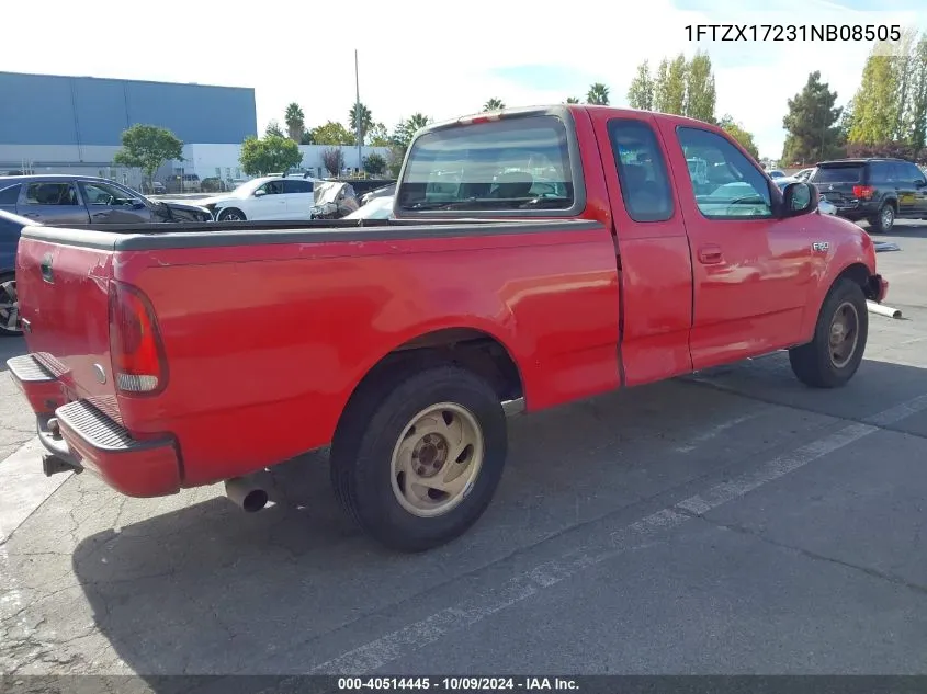 2001 Ford F-150 Xl/Xlt VIN: 1FTZX17231NB08505 Lot: 40514445