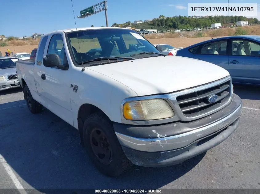 2001 Ford F-150 Lariat/Xl/Xlt VIN: 1FTRX17W41NA10795 Lot: 40520053