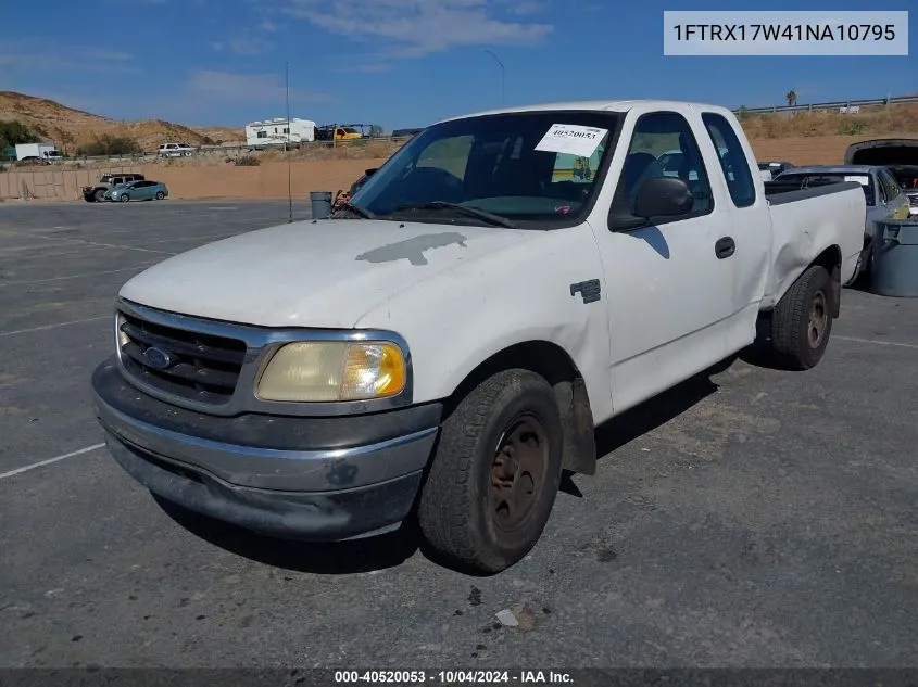 2001 Ford F-150 Lariat/Xl/Xlt VIN: 1FTRX17W41NA10795 Lot: 40520053