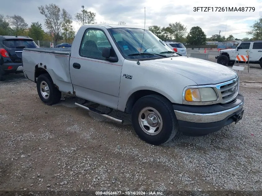 2001 Ford F150 VIN: 3FTZF17261MA48779 Lot: 40584677