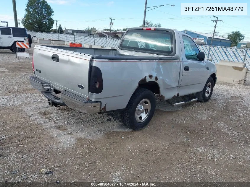 2001 Ford F150 VIN: 3FTZF17261MA48779 Lot: 40584677