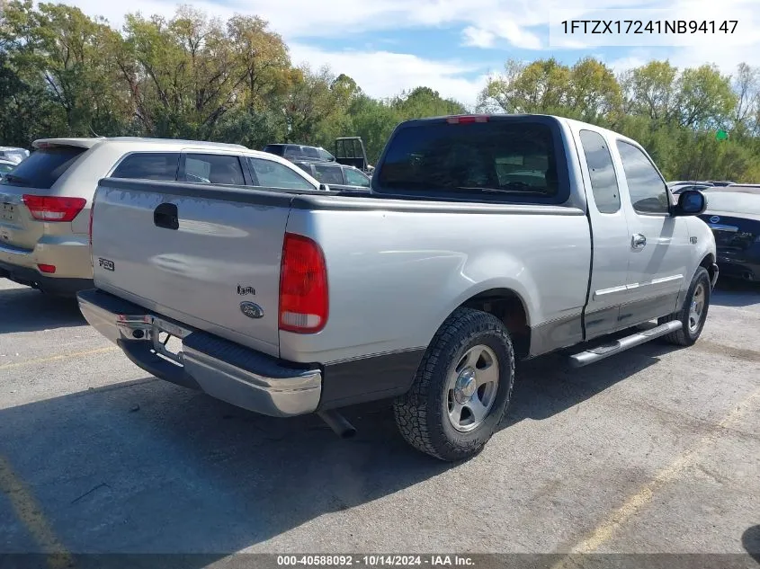 2001 Ford F-150 Xl/Xlt VIN: 1FTZX17241NB94147 Lot: 40588092