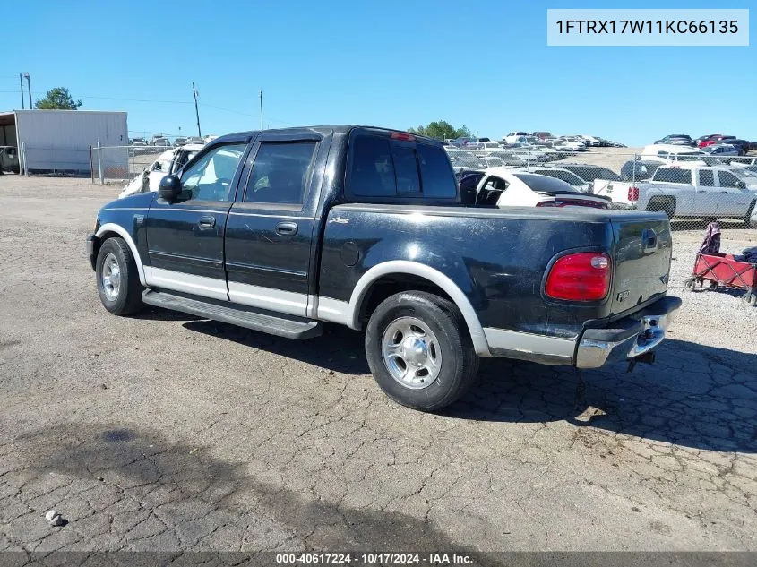 2001 Ford F-150 Harley-Davidson Edition/King Ranch Edition/Lariat/Xlt VIN: 1FTRX17W11KC66135 Lot: 40617224