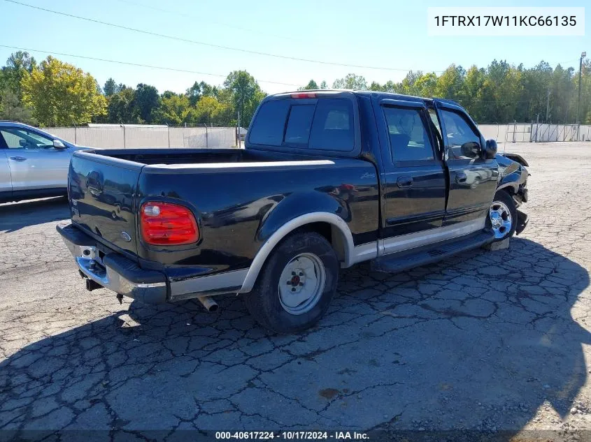 2001 Ford F-150 Harley-Davidson Edition/King Ranch Edition/Lariat/Xlt VIN: 1FTRX17W11KC66135 Lot: 40617224