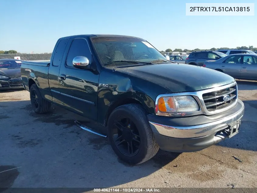 2001 Ford F150 VIN: 2FTRX17L51CA13815 Lot: 40621144