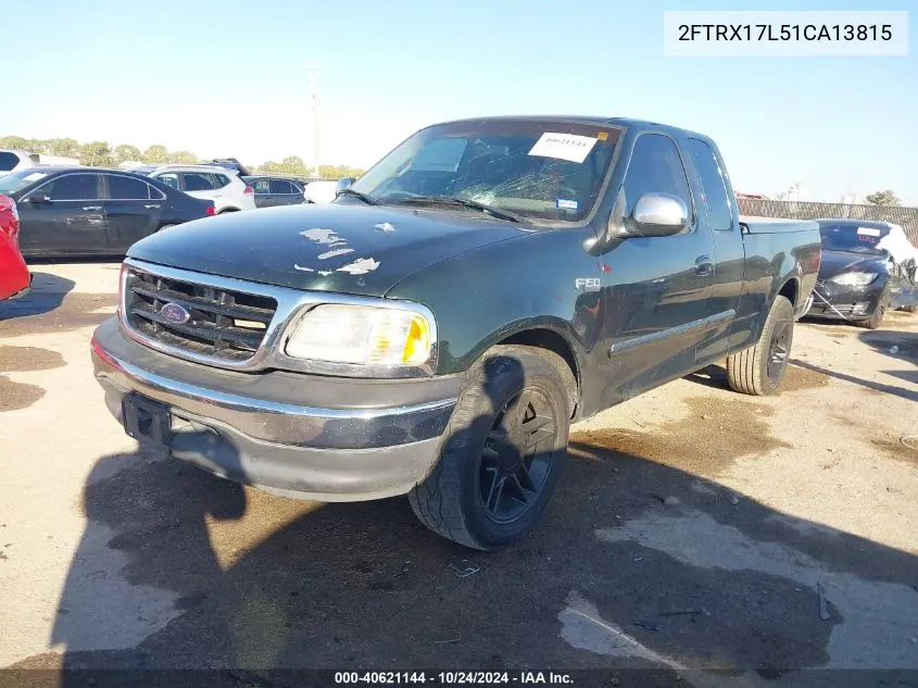 2001 Ford F150 VIN: 2FTRX17L51CA13815 Lot: 40621144