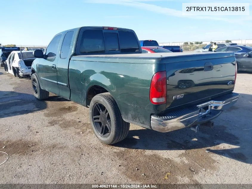 2001 Ford F150 VIN: 2FTRX17L51CA13815 Lot: 40621144