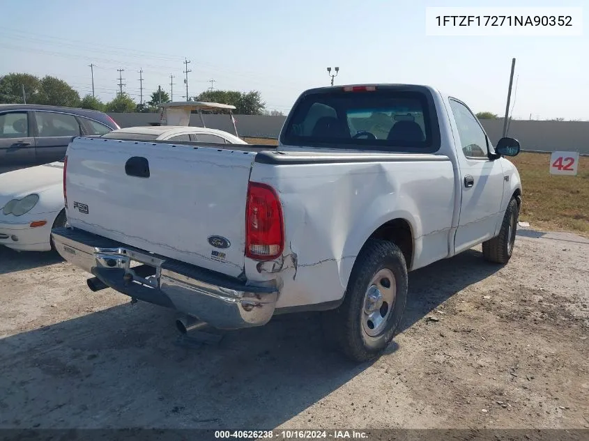 2001 Ford F-150 Xl/Xlt VIN: 1FTZF17271NA90352 Lot: 40626238