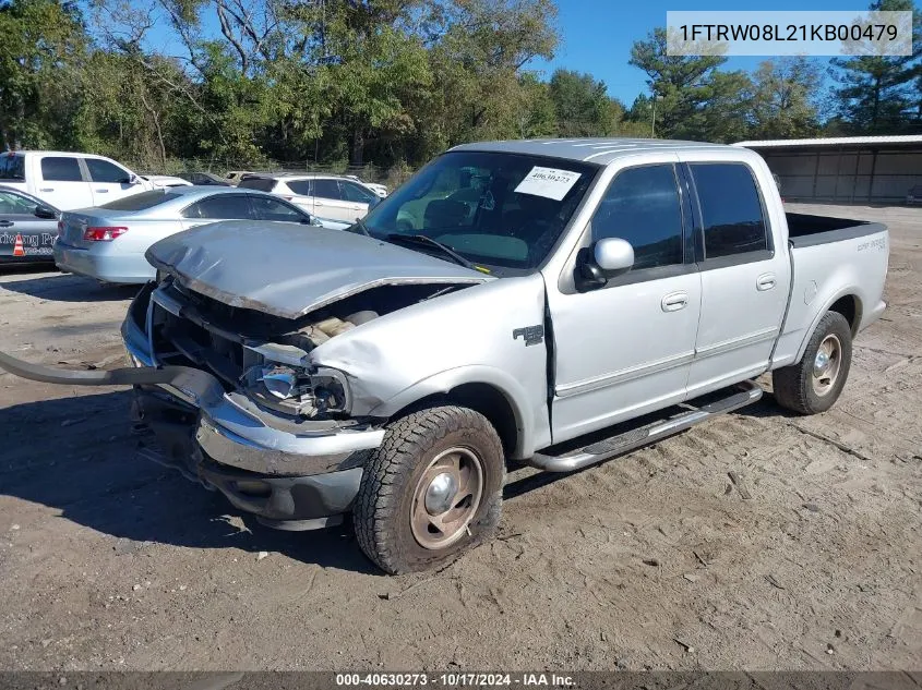 2001 Ford F-150 King Ranch Edition/Lariat/Xlt VIN: 1FTRW08L21KB00479 Lot: 40630273