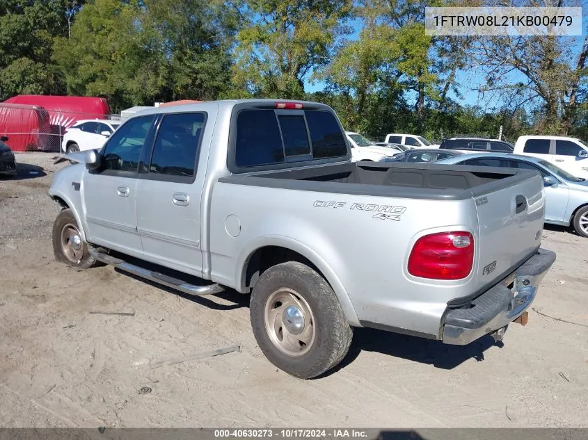 2001 Ford F-150 King Ranch Edition/Lariat/Xlt VIN: 1FTRW08L21KB00479 Lot: 40630273