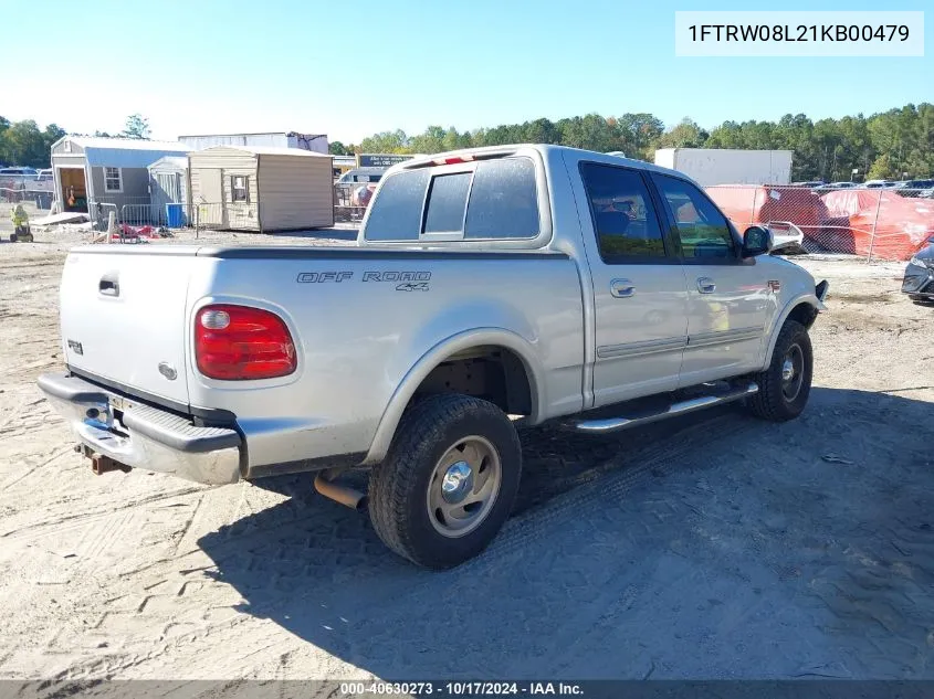 2001 Ford F-150 King Ranch Edition/Lariat/Xlt VIN: 1FTRW08L21KB00479 Lot: 40630273