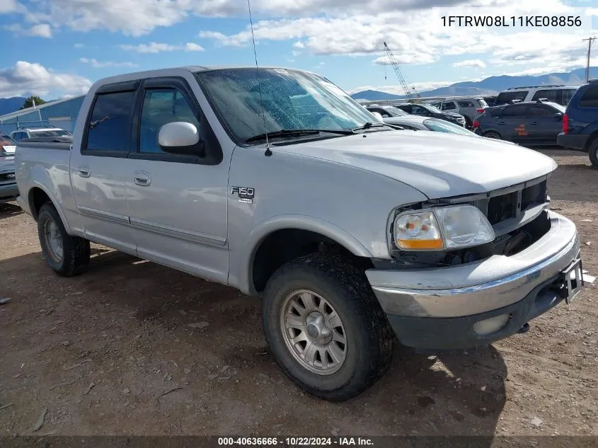 2001 Ford F-150 King Ranch Edition/Lariat/Xlt VIN: 1FTRW08L11KE08856 Lot: 40636666