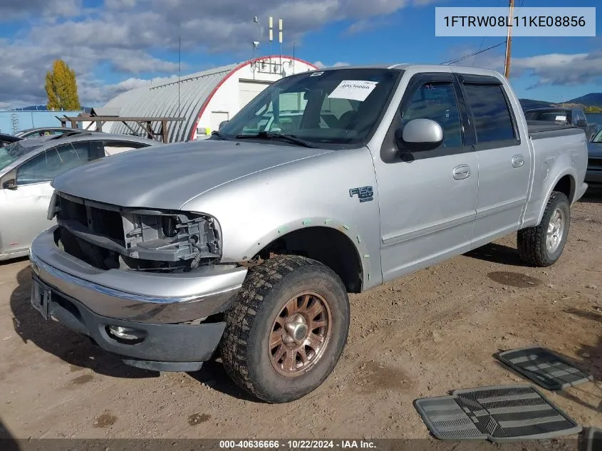 2001 Ford F-150 King Ranch Edition/Lariat/Xlt VIN: 1FTRW08L11KE08856 Lot: 40636666