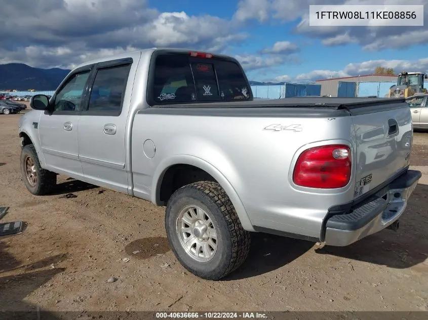 2001 Ford F-150 King Ranch Edition/Lariat/Xlt VIN: 1FTRW08L11KE08856 Lot: 40636666