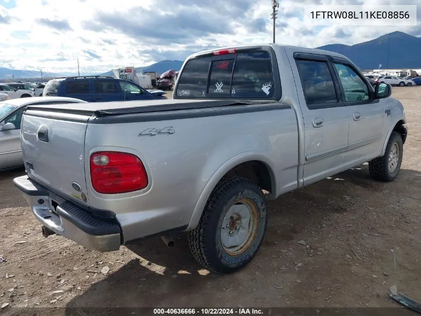 2001 Ford F-150 King Ranch Edition/Lariat/Xlt VIN: 1FTRW08L11KE08856 Lot: 40636666