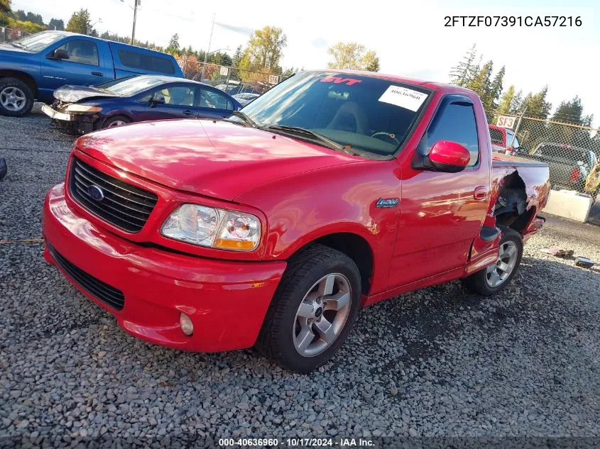 2001 Ford F-150 Svt Lightning VIN: 2FTZF07391CA57216 Lot: 40636960