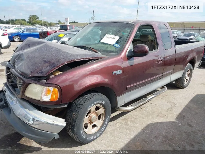 2001 Ford F-150 Xl/Xlt VIN: 1FTZX172X1NB10428 Lot: 40646207