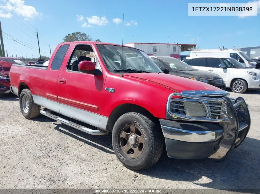 2001 Ford F-150 Xl/Xlt VIN: 1FTZX17221NB38398 Lot: 40650736