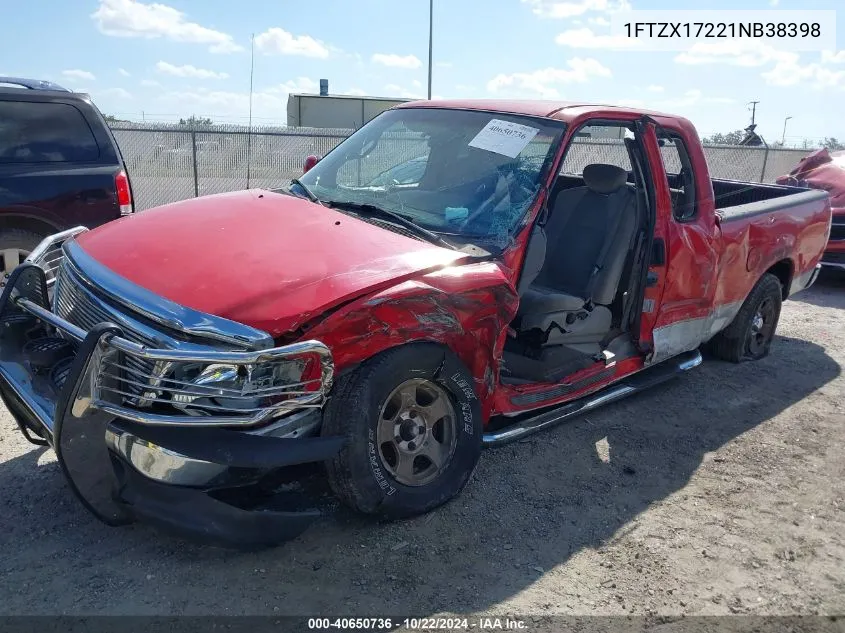 2001 Ford F-150 Xl/Xlt VIN: 1FTZX17221NB38398 Lot: 40650736